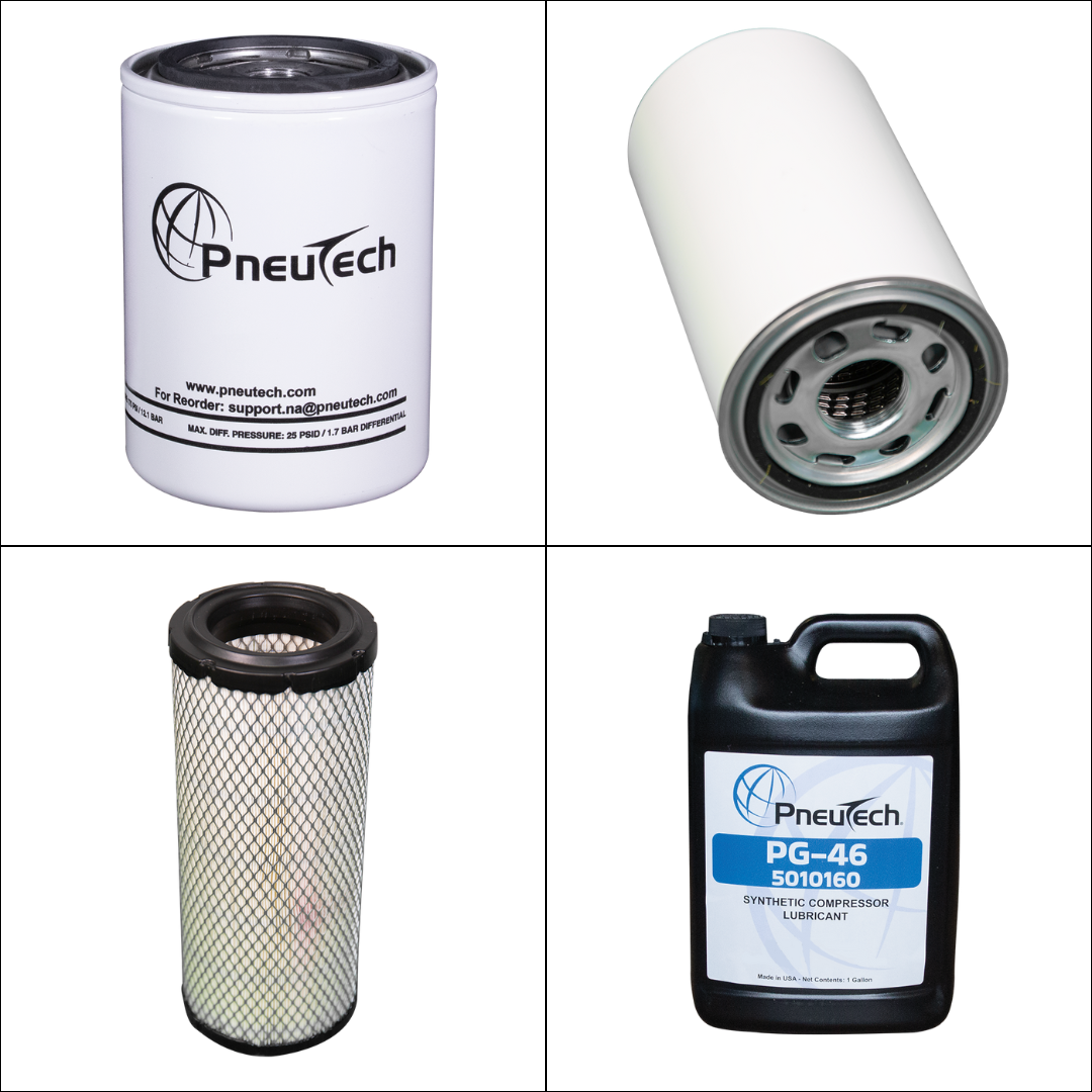 PneuTech 30HP Fixed Speed Rotary Screw 4000 Hour Service Kit