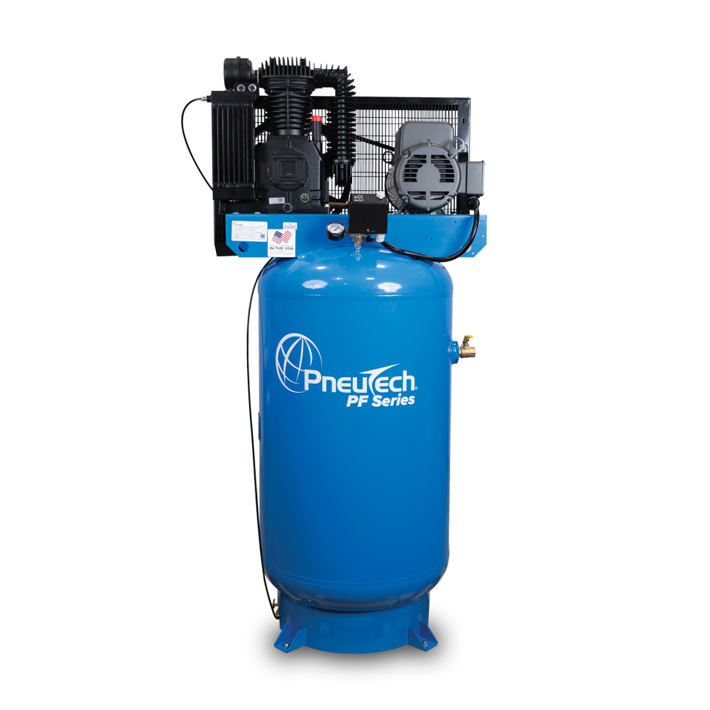 PneuTech PF Series 5HP 80 Gallon Vertical Two Stage Compressor