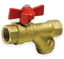 PneuTech Strainer with Ball Valve 1/2" or 1/4" x 1/4"